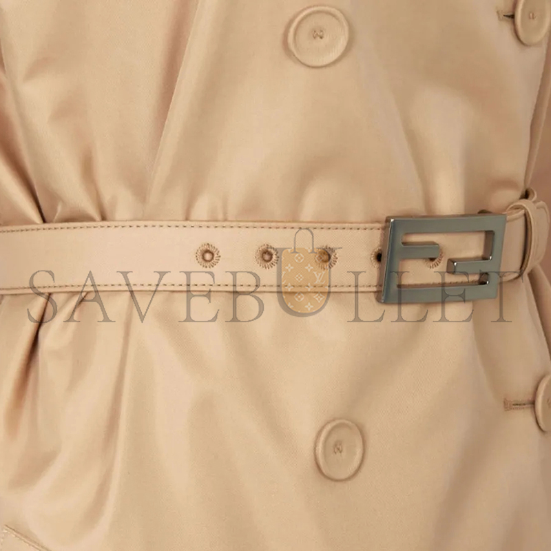 F**di belted trench coat ff8980ak6df1ke0